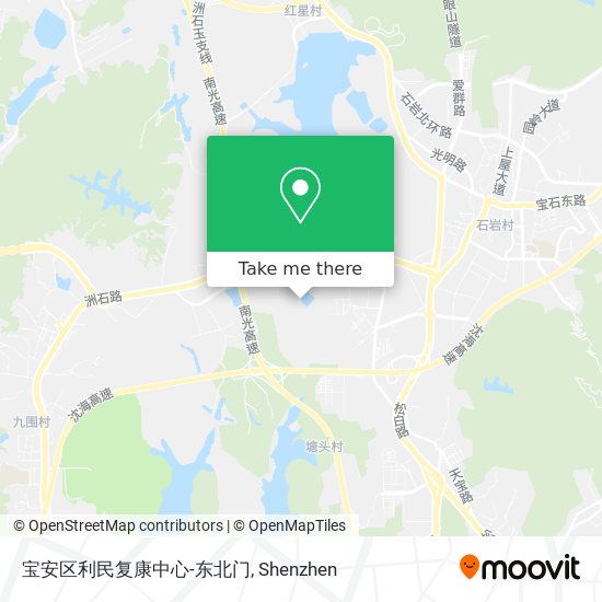 宝安区利民复康中心-东北门 map