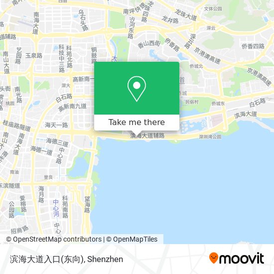 滨海大道入口(东向) map