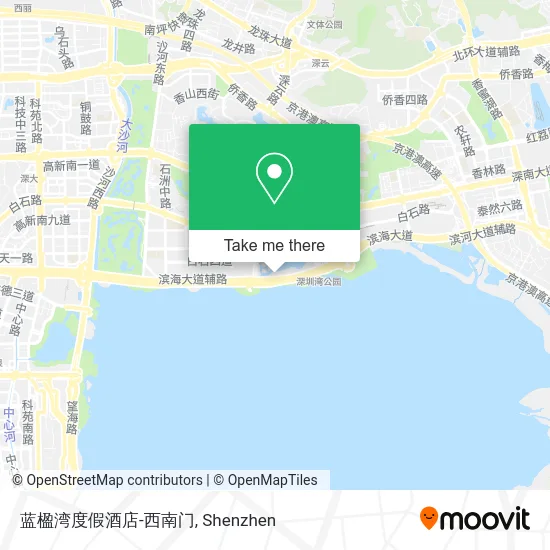蓝楹湾度假酒店-西南门 map