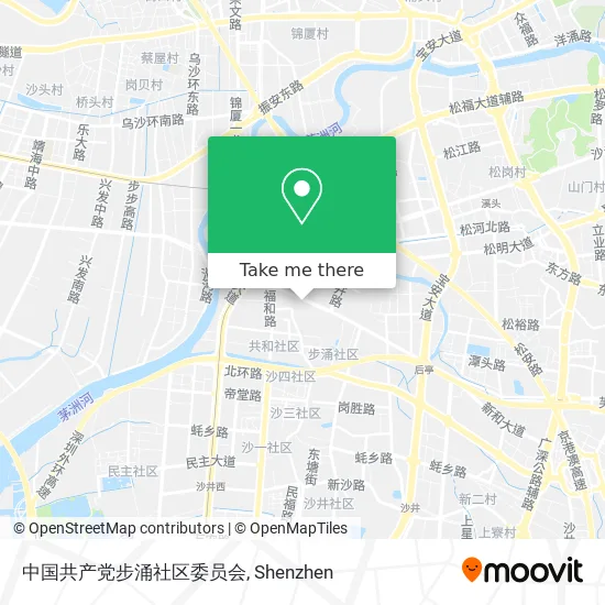 中国共产党步涌社区委员会 map