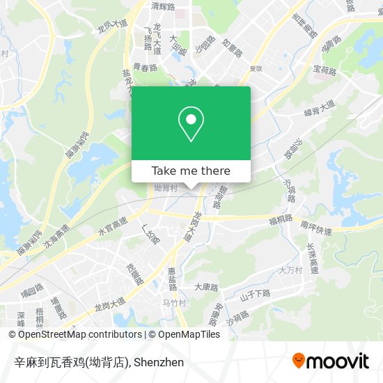 辛麻到瓦香鸡(坳背店) map