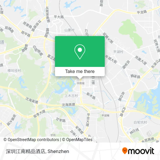 深圳江南精品酒店 map