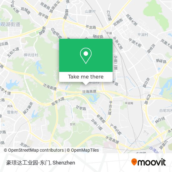 豪璟达工业园-东门 map