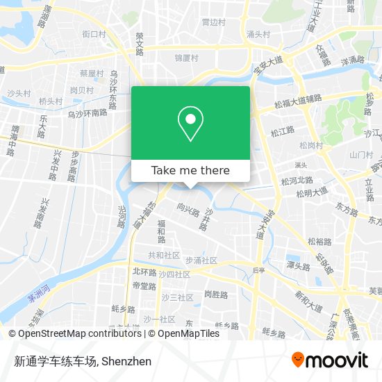 新通学车练车场 map