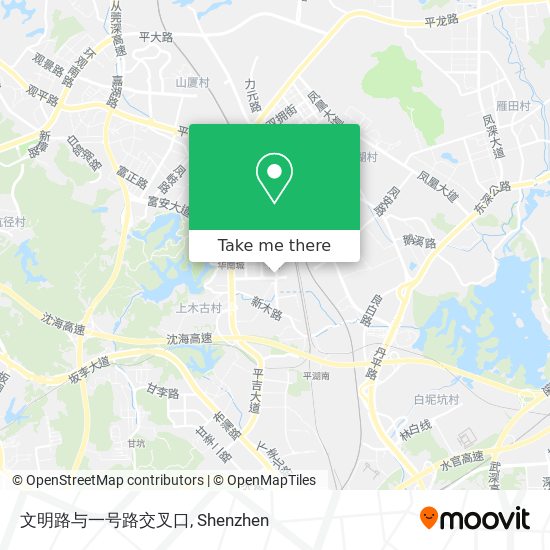 文明路与一号路交叉口 map