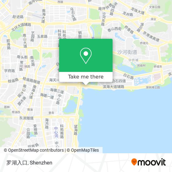 罗湖入口 map