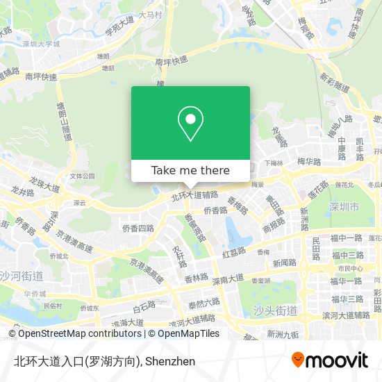 北环大道入口(罗湖方向) map