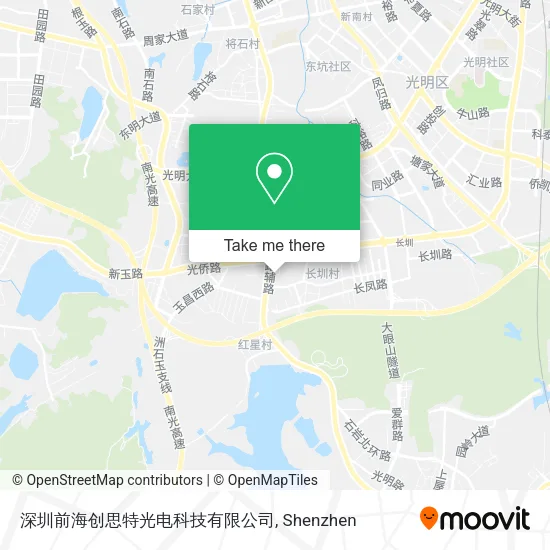 深圳前海创思特光电科技有限公司 map