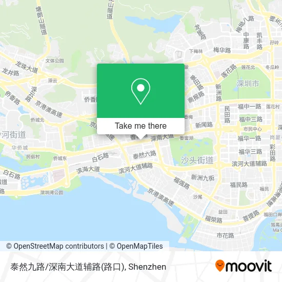 泰然九路/深南大道辅路(路口) map