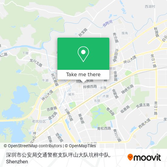 深圳市公安局交通警察支队坪山大队坑梓中队 map