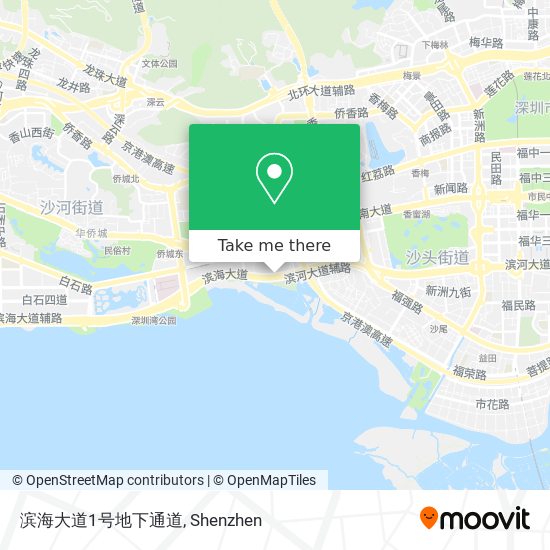 滨海大道1号地下通道 map
