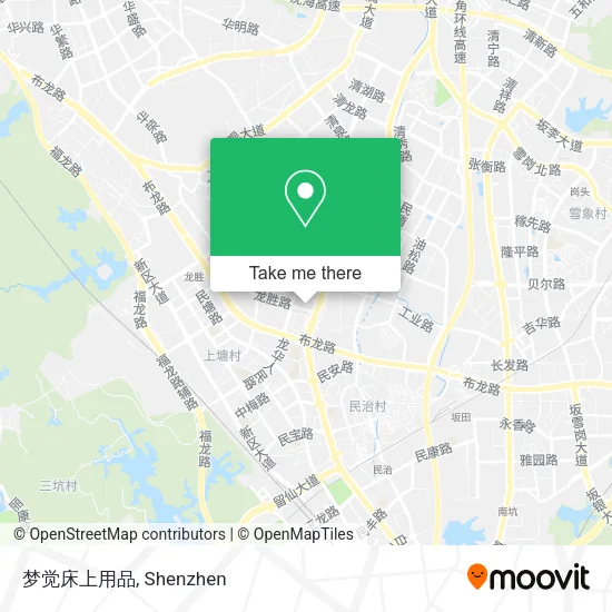 梦觉床上用品 map