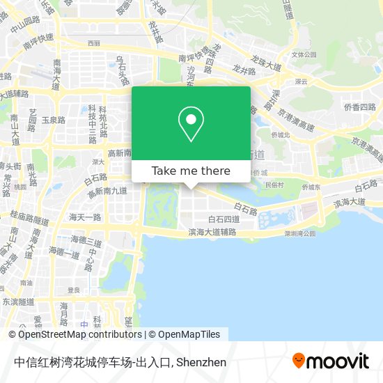 中信红树湾花城停车场-出入口 map