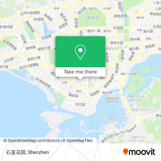 石厦花园 map