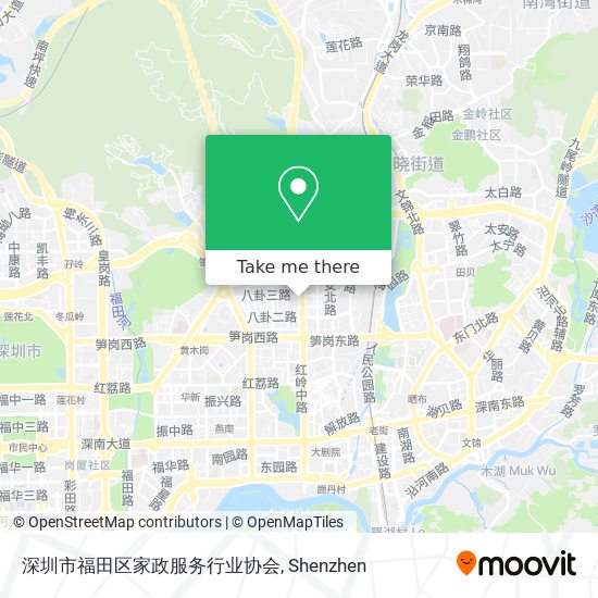 深圳市福田区家政服务行业协会 map