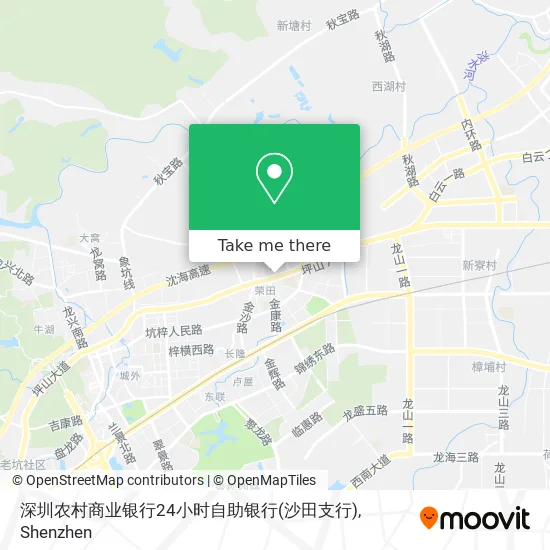 深圳农村商业银行24小时自助银行(沙田支行) map