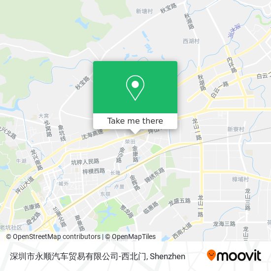 深圳市永顺汽车贸易有限公司-西北门 map