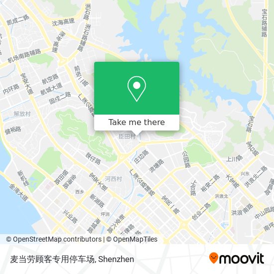 麦当劳顾客专用停车场 map