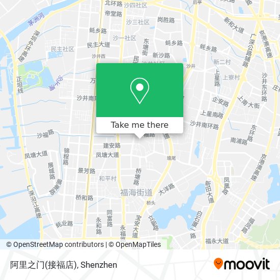 阿里之门(接福店) map