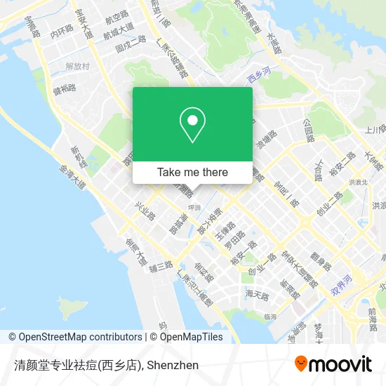 清颜堂专业祛痘(西乡店) map
