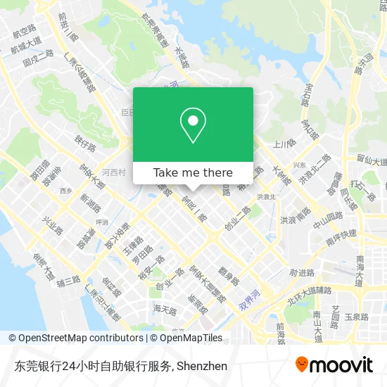 东莞银行24小时自助银行服务 map