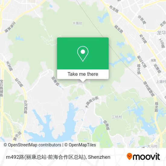 m492路(丽康总站-前海合作区总站) map