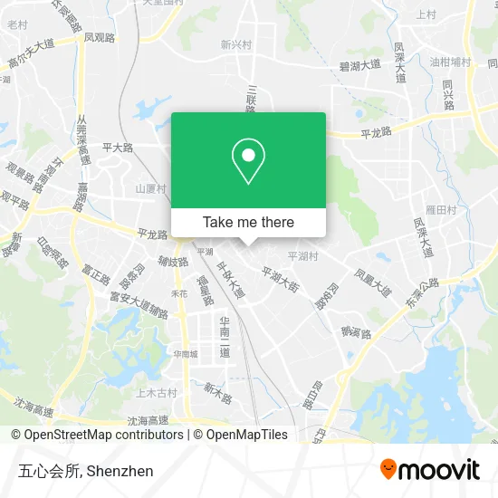 五心会所 map