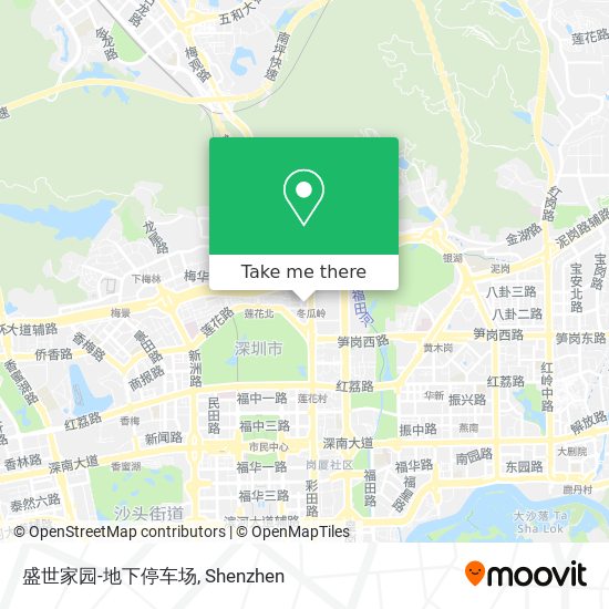 盛世家园-地下停车场 map