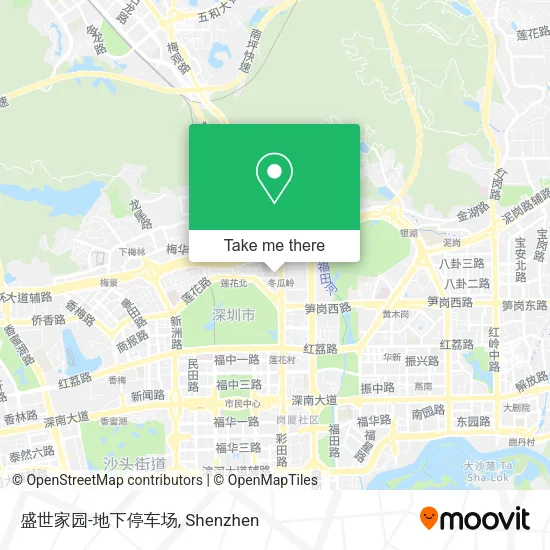 盛世家园-地下停车场 map