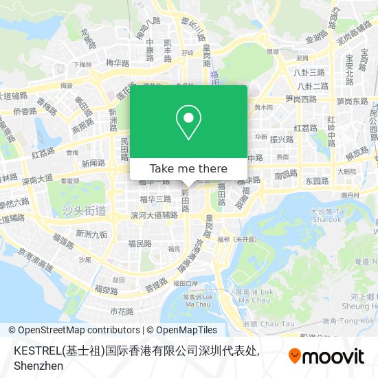 KESTREL(基士祖)国际香港有限公司深圳代表处 map