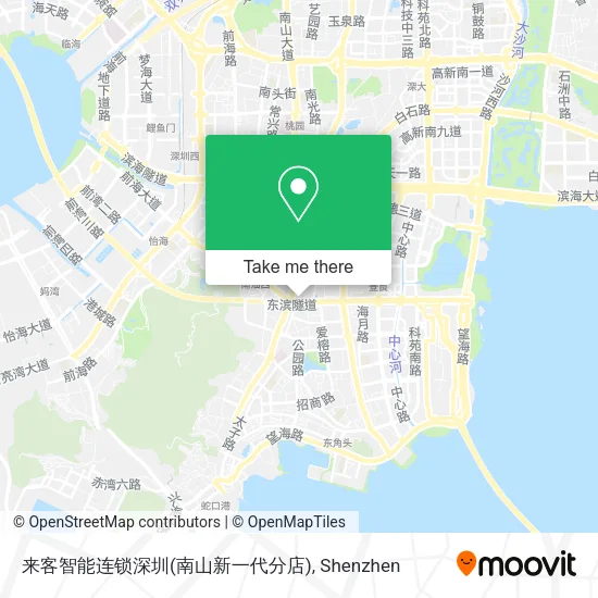 来客智能连锁深圳(南山新一代分店) map