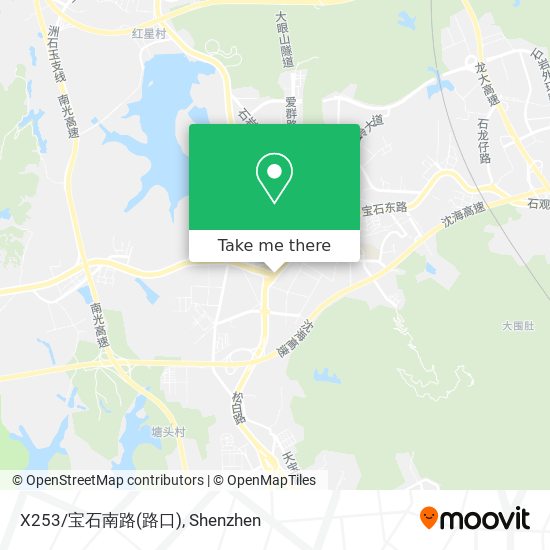 X253/宝石南路(路口) map