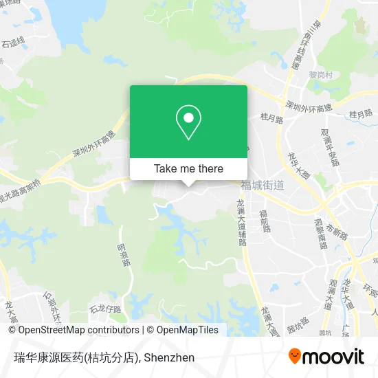 瑞华康源医药(桔坑分店) map