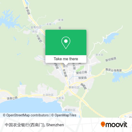 中国农业银行(西南门) map