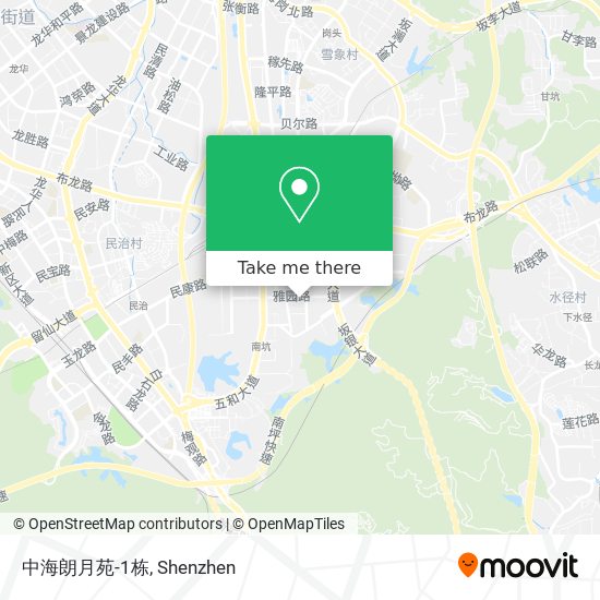 中海朗月苑-1栋 map