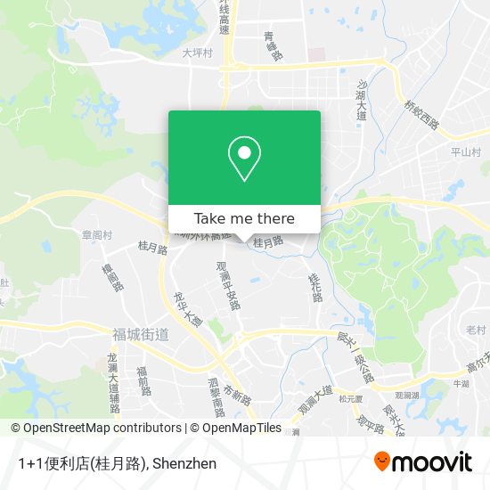 1+1便利店(桂月路) map