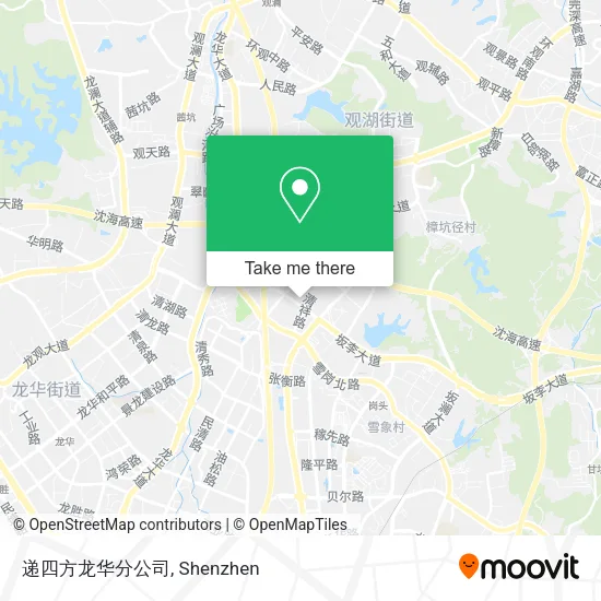 递四方龙华分公司 map