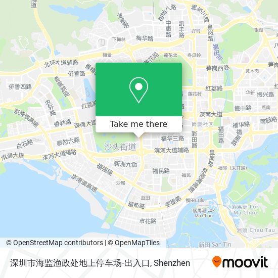 深圳市海监渔政处地上停车场-出入口 map