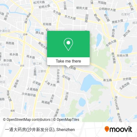 一通大药房(沙井新发分店) map