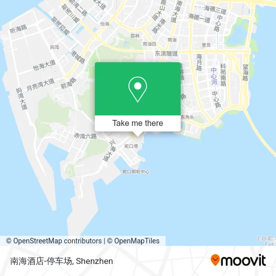 南海酒店-停车场 map