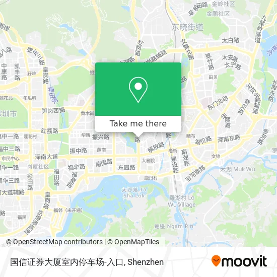 国信证券大厦室内停车场-入口 map