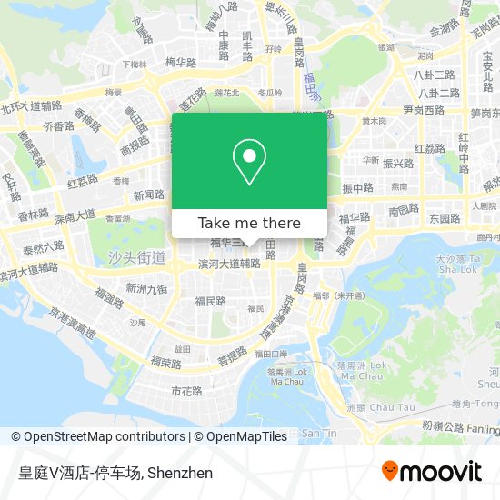 皇庭V酒店-停车场 map
