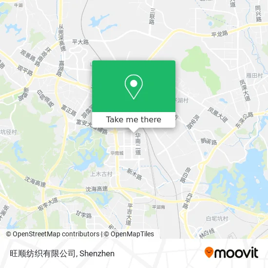 旺顺纺织有限公司 map