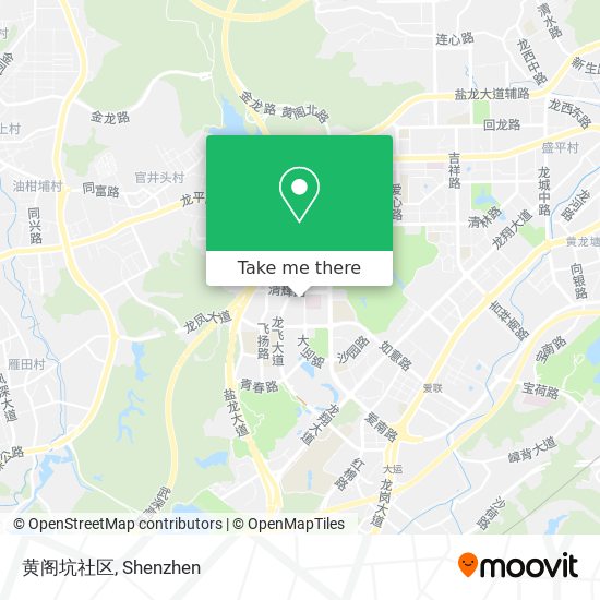黄阁坑社区 map