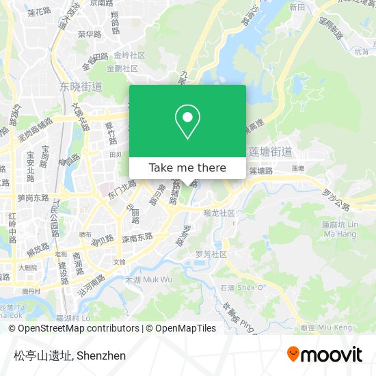 松亭山遗址 map