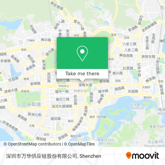 深圳市万华供应链股份有限公司 map