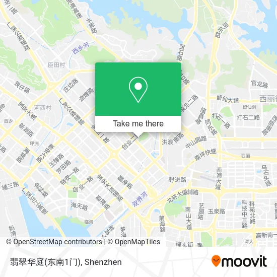 翡翠华庭(东南1门) map