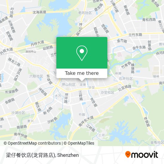 梁仔餐饮店(龙背路店) map
