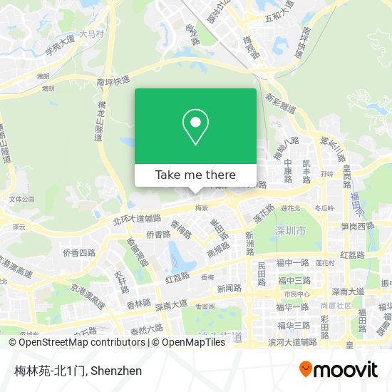 梅林苑-北1门 map