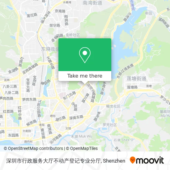 深圳市行政服务大厅不动产登记专业分厅 map